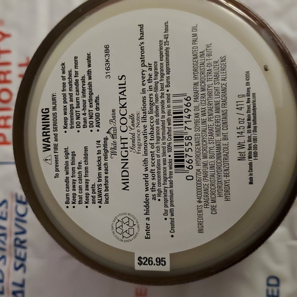 White Barn BBW Midnight Cocktails 3 wick candle - Picture 5 of 6